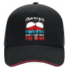 DRILL Adult Ultimate Hat BLACK/RED, (100% COTTON, ADULT, UNISEX, ONE SIZE)