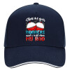 DRILL Adult Ultimate Hat BLUE/WHITE, (100% COTTON, ADULT, UNISEX, ONE SIZE)