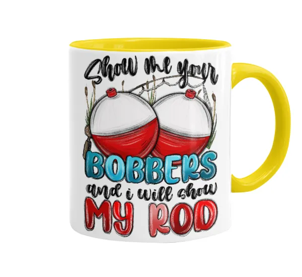 Show me your bobbers and i will show my rod — Κεραμική Κίτρινη, 330ml