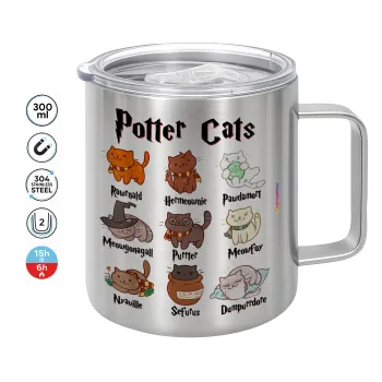 Potter Cats, Mug Stainless steel double wall 300ml
