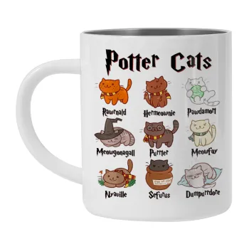 Potter Cats, Mug Stainless steel double wall 300ml