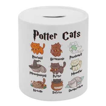 Potter Cats, Κουμπαράς πορσελάνης με τάπα