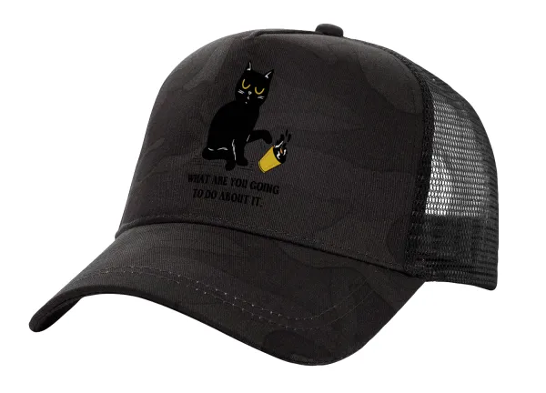 CAT — Καπέλο Ενηλίκων Structured Trucker, με Δίχτυ, (παραλλαγή) Army σκούρο (100% ΒΑΜΒΑΚΕΡΟ, ΕΝΗΛΙΚΩΝ, UNISEX, ONE SIZE)