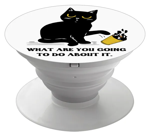 CAT — Phone Holders Stand  Λευκό Βάση Στήριξης Κινητού στο Χέρι