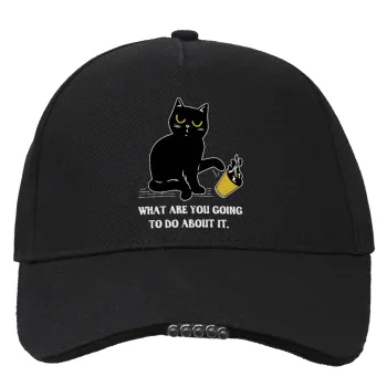 CAT, what are you going to do about it!, Work & Activity LED Light Cap – Perfect for Night & Low Light Conditions (100% COTTON, ADULT, UNISEX)