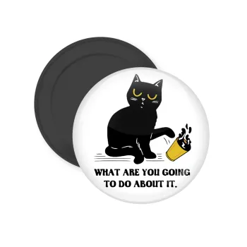 CAT, what are you going to do about it!, Μαγνητάκι ψυγείου στρογγυλό διάστασης 5cm