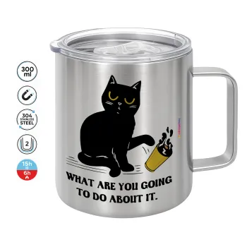 CAT, what are you going to do about it!, Mug Stainless steel double wall 300ml