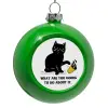 Green Christmas tree ornament bauble 8cm