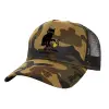 Adult Structured Trucker Hat, with Mesh, (Camouflage) Army (100% COTTON, ADULT, UNISEX, ONE SIZE)