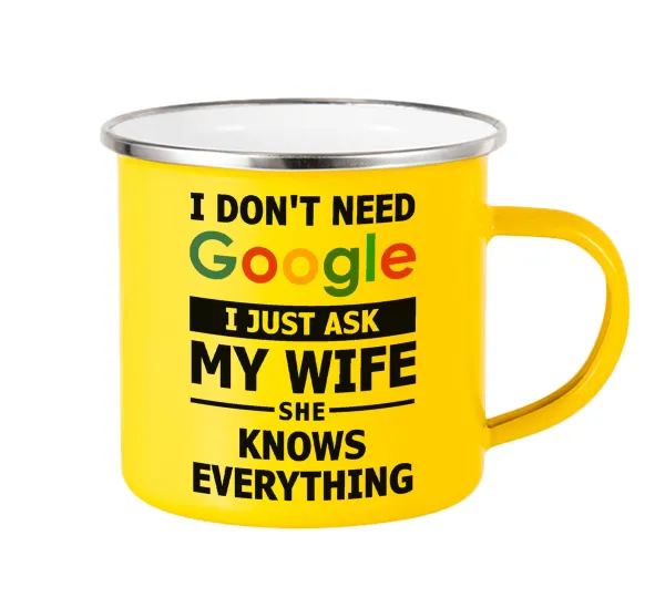 I don't need Google, just ask my WIFE — 1