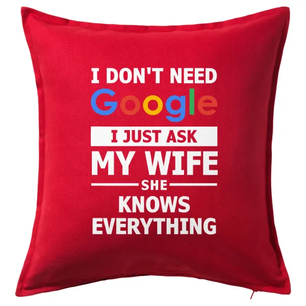 I don't need Google, just ask my WIFE — 1