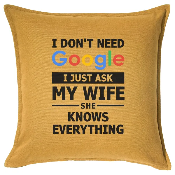 I don't need Google, just ask my WIFE — 1
