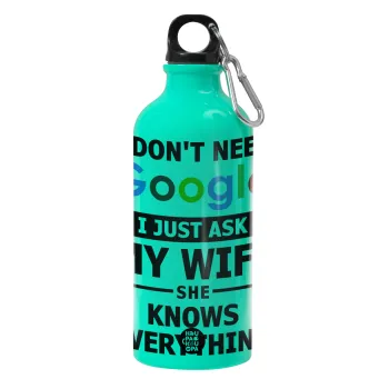 I don't need Google, just ask my WIFE, Παγούρι νερού 600ml