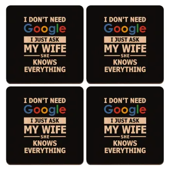 I don't need Google, just ask my WIFE, ΣΕΤ x4 Σουβέρ ξύλινα τετράγωνα plywood (9cm)