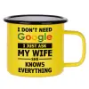 Metallic enamel MATT Yellow cup 360ml