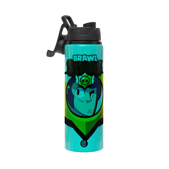 Brawl Stars Colt, Metallic water bottle with safety lid, 850ml aluminum