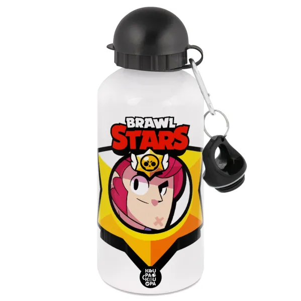 Brawl Stars Colt — Metal water bottle, White, aluminum 500ml
