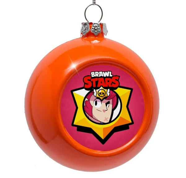 Brawl Stars Colt — Στολίδι Χριστουγεννιάτικη μπάλα δένδρου Πορτοκαλί 8cm