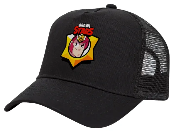 Brawl Stars Colt — Trucker Hat with Mesh, Black, (COTTON, KIDS, UNISEX, ONE SIZE)
