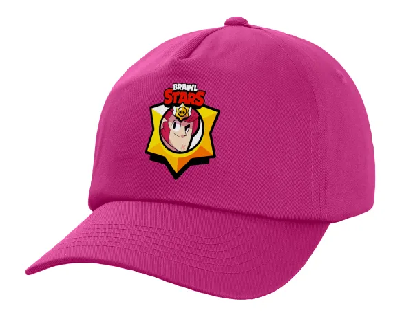 Brawl Stars Colt — Καπέλο παιδικό Baseball, 100% Βαμβακερό Twill, Φούξια (ΒΑΜΒΑΚΕΡΟ, ΠΑΙΔΙΚΟ, UNISEX, ONE SIZE)