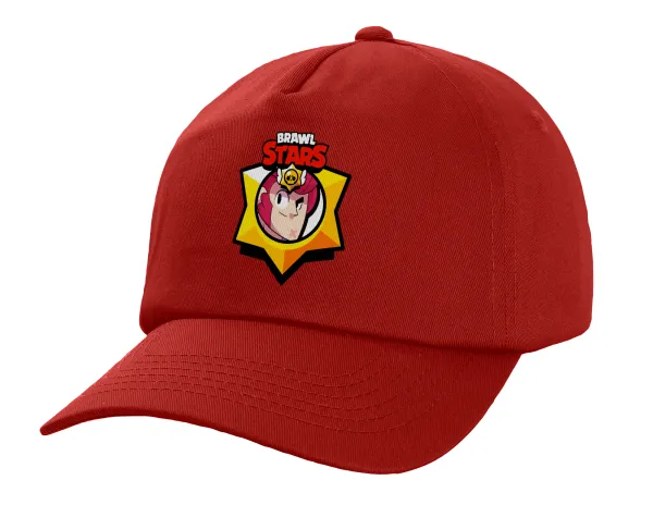 Brawl Stars Colt — Children's Baseball Cap, 100% Cotton Twill, Red (COTTON, CHILDREN'S, UNISEX, ONE SIZE)