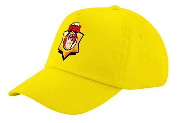 Brawl Stars Colt — Child's Baseball Cap, 100% Cotton Twill, Yellow (COTTON, CHILD, UNISEX, ONE SIZE)
