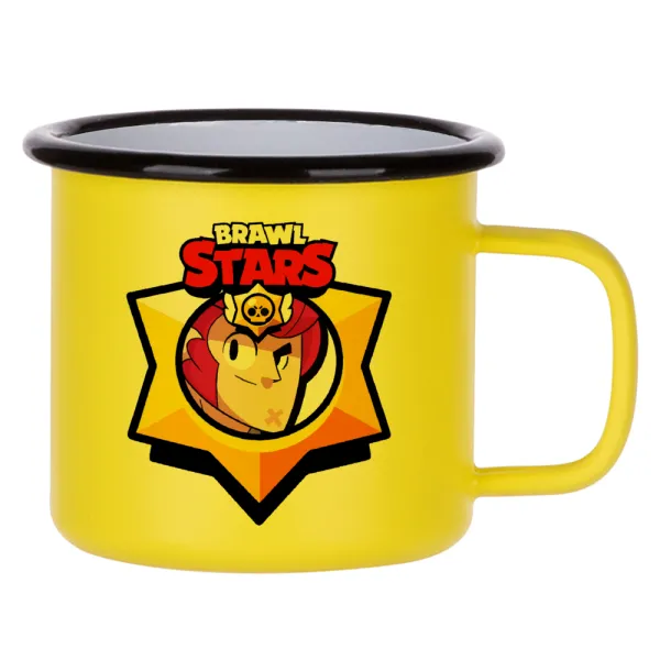 Brawl Stars Colt — Metallic enamel MATT Yellow cup 360ml