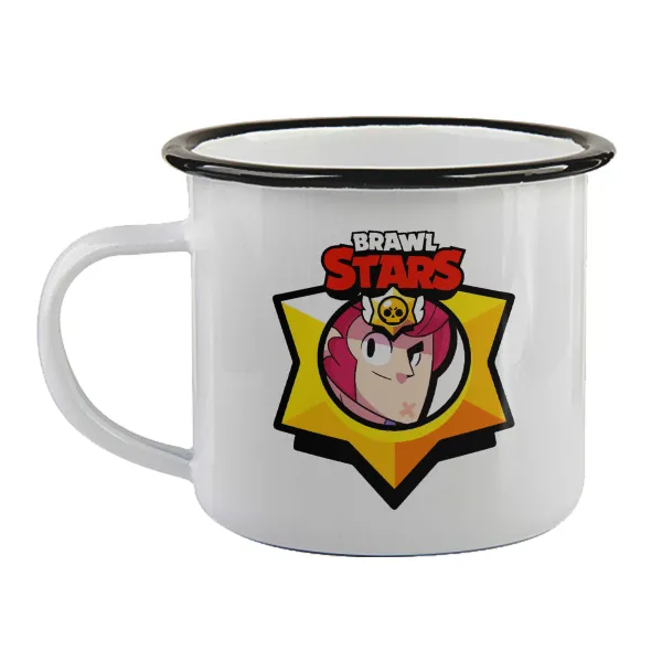 Brawl Stars Colt — Κούπα εμαγιέ με μαύρο χείλος 360ml