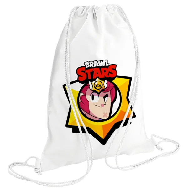 Brawl Stars Colt — Backpack pouch GYMBAG white (28x40cm)