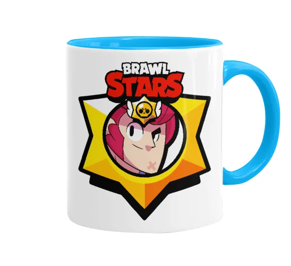 Brawl Stars Colt — Mug colored light blue, ceramic, 330ml