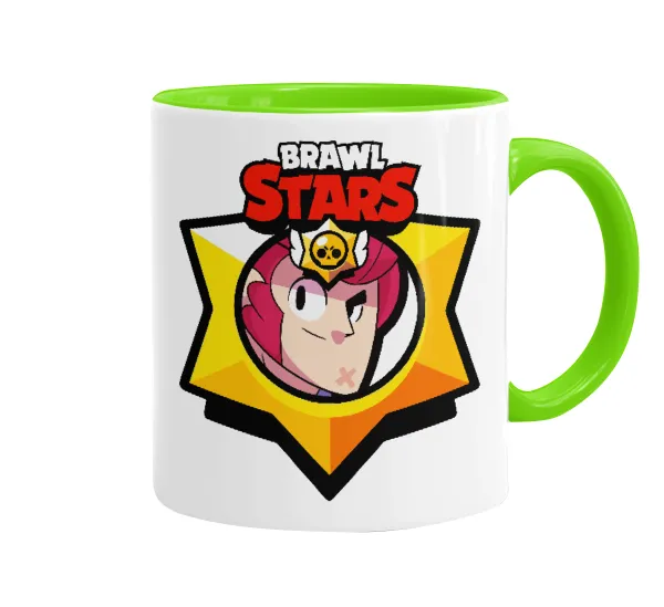 Brawl Stars Colt — Mug colored light green, ceramic, 330ml