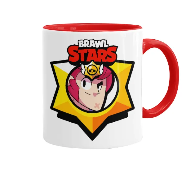 Brawl Stars Colt — Κούπα χρωματιστή κόκκινη, κεραμική, 330ml