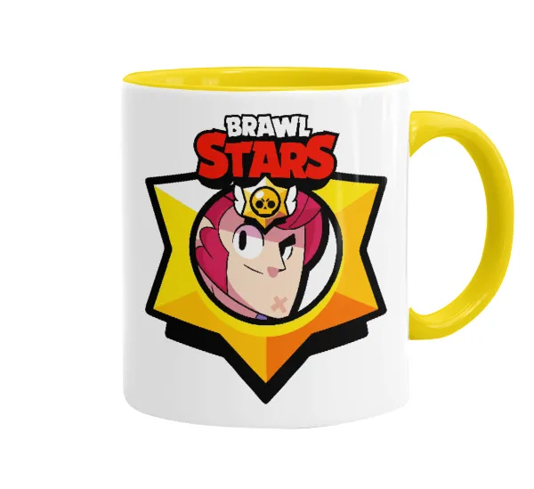 Brawl Stars Colt — Mug colored yellow, ceramic, 330ml