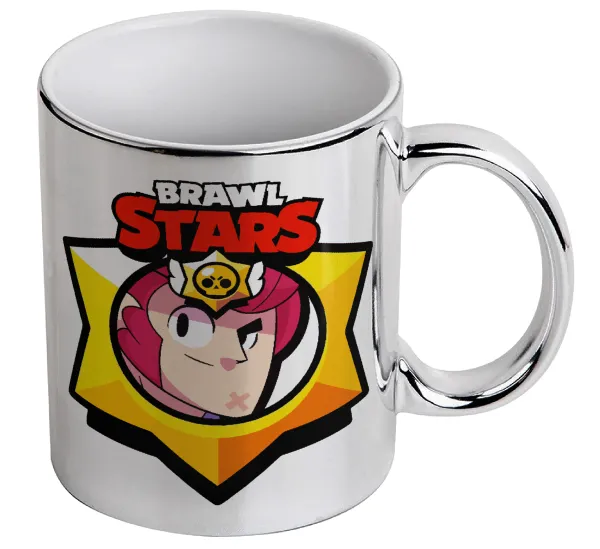 Brawl Stars Colt — Κούπα κεραμική, ασημένια καθρέπτης, 330ml