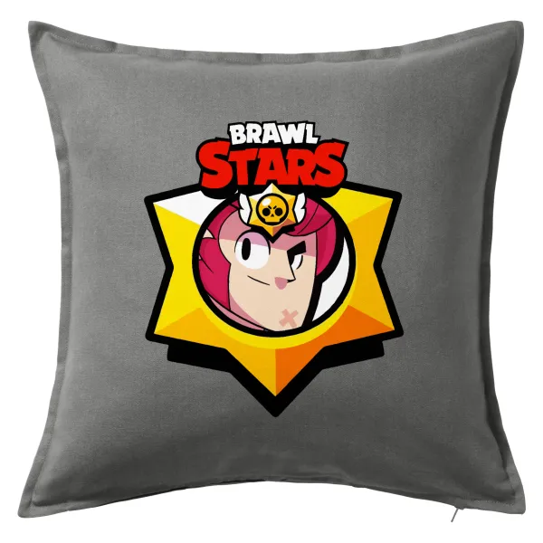 Brawl Stars Colt — Μαξιλάρι καναπέ Γκρι 100% βαμβάκι, περιέχεται το γέμισμα (50x50cm)