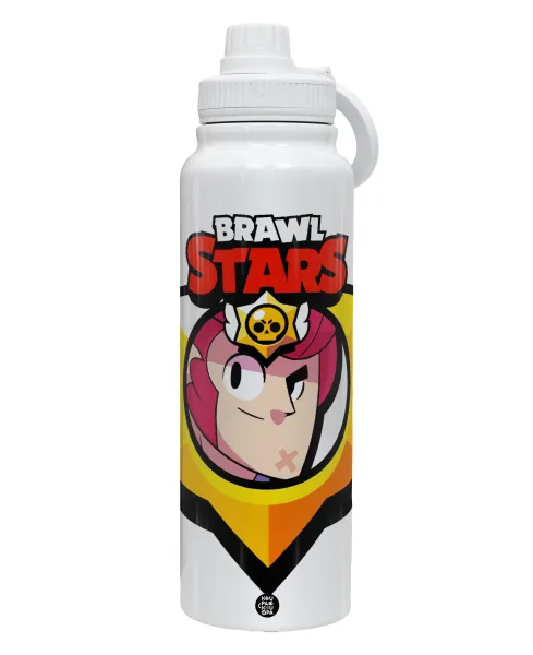 Brawl Stars Colt — 1L Stainless Steel Thermal Bottle with Phone Holder & Double Wall Insulation