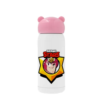 Brawl Stars Colt, Ροζ ανοξείδωτο παγούρι θερμό (Stainless steel), 320ml