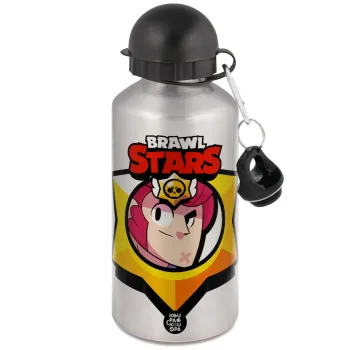 Brawl Stars Colt, Μεταλλικό παγούρι νερού, Ασημένιο, αλουμινίου 500ml