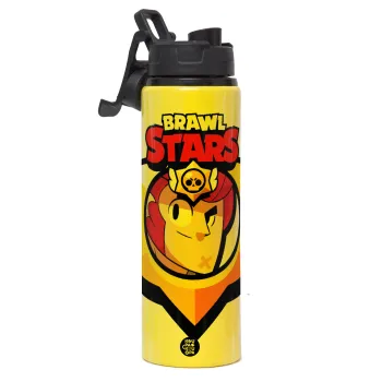 Brawl Stars Colt, Μεταλλικό παγούρι νερού με καπάκι ασφαλείας, αλουμινίου 850ml