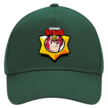 Brawl Stars Colt, Καπέλο Ενηλίκων Ultimate ΠΡΑΣΙΝΟ, (100% ΒΑΜΒΑΚΕΡΟ DRILL, ΕΝΗΛΙΚΩΝ, UNISEX, ONE SIZE)