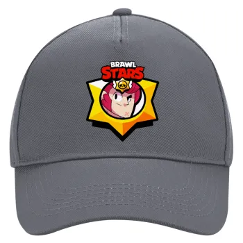 Brawl Stars Colt, Καπέλο Ενηλίκων Ultimate Γκρι, (100% ΒΑΜΒΑΚΕΡΟ DRILL, ΕΝΗΛΙΚΩΝ, UNISEX, ONE SIZE)