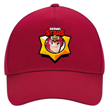 Brawl Stars Colt, Καπέλο Ενηλίκων Ultimate ΚΟΚΚΙΝΟ, (100% ΒΑΜΒΑΚΕΡΟ DRILL, ΕΝΗΛΙΚΩΝ, UNISEX, ONE SIZE)