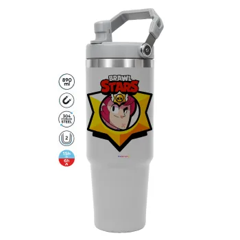 Brawl Stars Colt, ΓΚΡΙ χρώματος Θερμός Ανοξείδωτο 890ml (30oz) με χερούλι