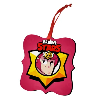 Brawl Stars Colt, Στολίδι Χριστουγεννιάτικο στολίδι polygon ξύλινο 7.5cm