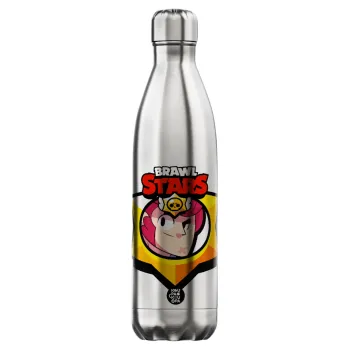 Brawl Stars Colt, Μεταλλικό παγούρι θερμός Inox (Stainless steel), διπλού τοιχώματος, 750ml