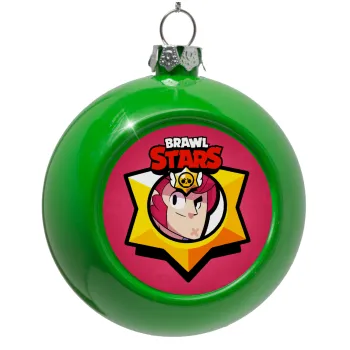 Brawl Stars Colt, Green Christmas tree ornament bauble 8cm