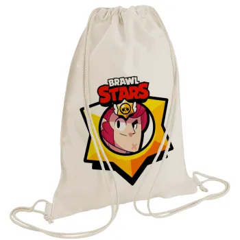 Brawl Stars Colt, Τσάντα πλάτης πουγκί GYMBAG natural (28x40cm)