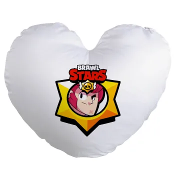 Brawl Stars Colt, Μαξιλάρι καναπέ καρδιά 40x40cm περιέχεται το  γέμισμα
