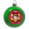 Στολίδι Χριστουγεννιάτικη μπάλα δένδρου Πράσινο 8cm