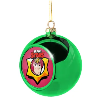 Brawl Stars Colt, Green Christmas tree ornament ball 8cm